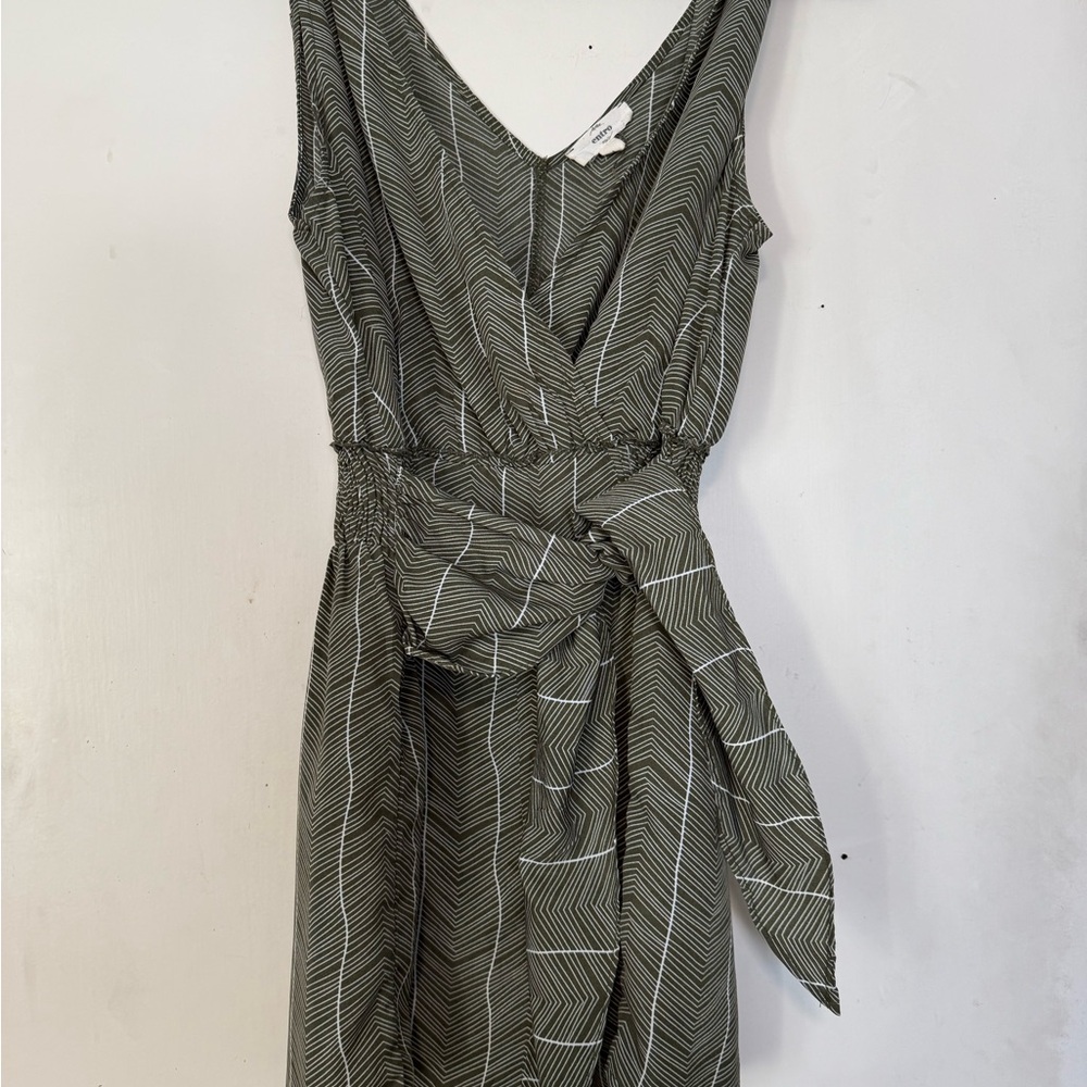 Entro Olive Chevron romper